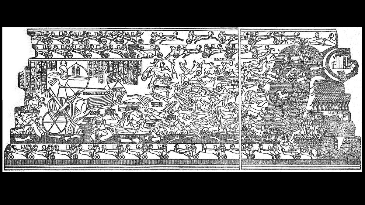 Ramesses II.'s relief depicting the Battle of Kadesh.